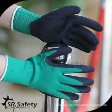 SRSAFETY 13G guante revestido de látex, guantes industriales de mano